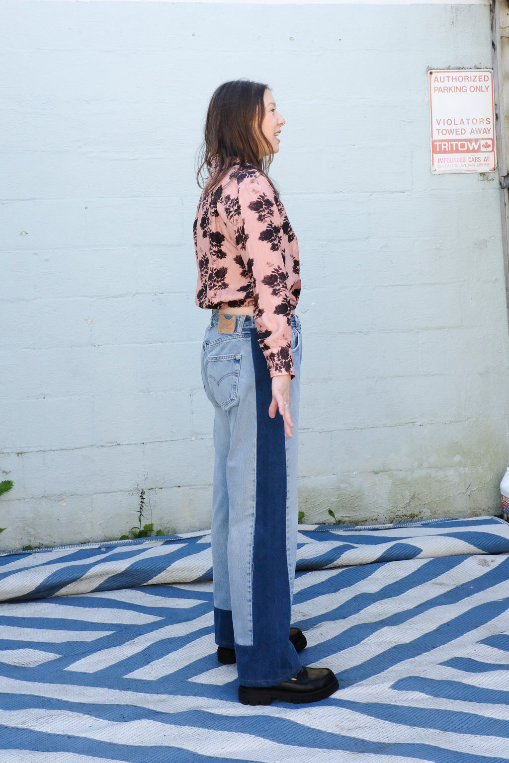 B-sides - Reworked Slouch - Vintage Indigo/Van Blue - side
