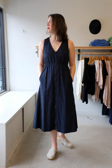 No 6 - Mercer Dress - Navy - front