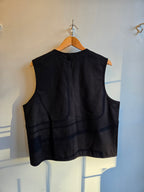 Old Fashioned Standards - Y Vest - Brushed Black - back