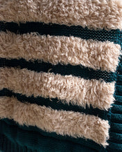 Load image into Gallery viewer, Henrik Vibskov - Fringe Knit Vest - Fringe Multi Stripes - green side detail
