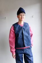 Load image into Gallery viewer, Old Fashioned Standards - Y Vest - Dark Denim - front
