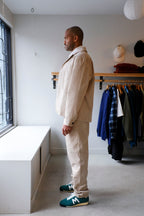 Oliver Spencer - Belted Trousers - Beige (Sibley Cord) - side