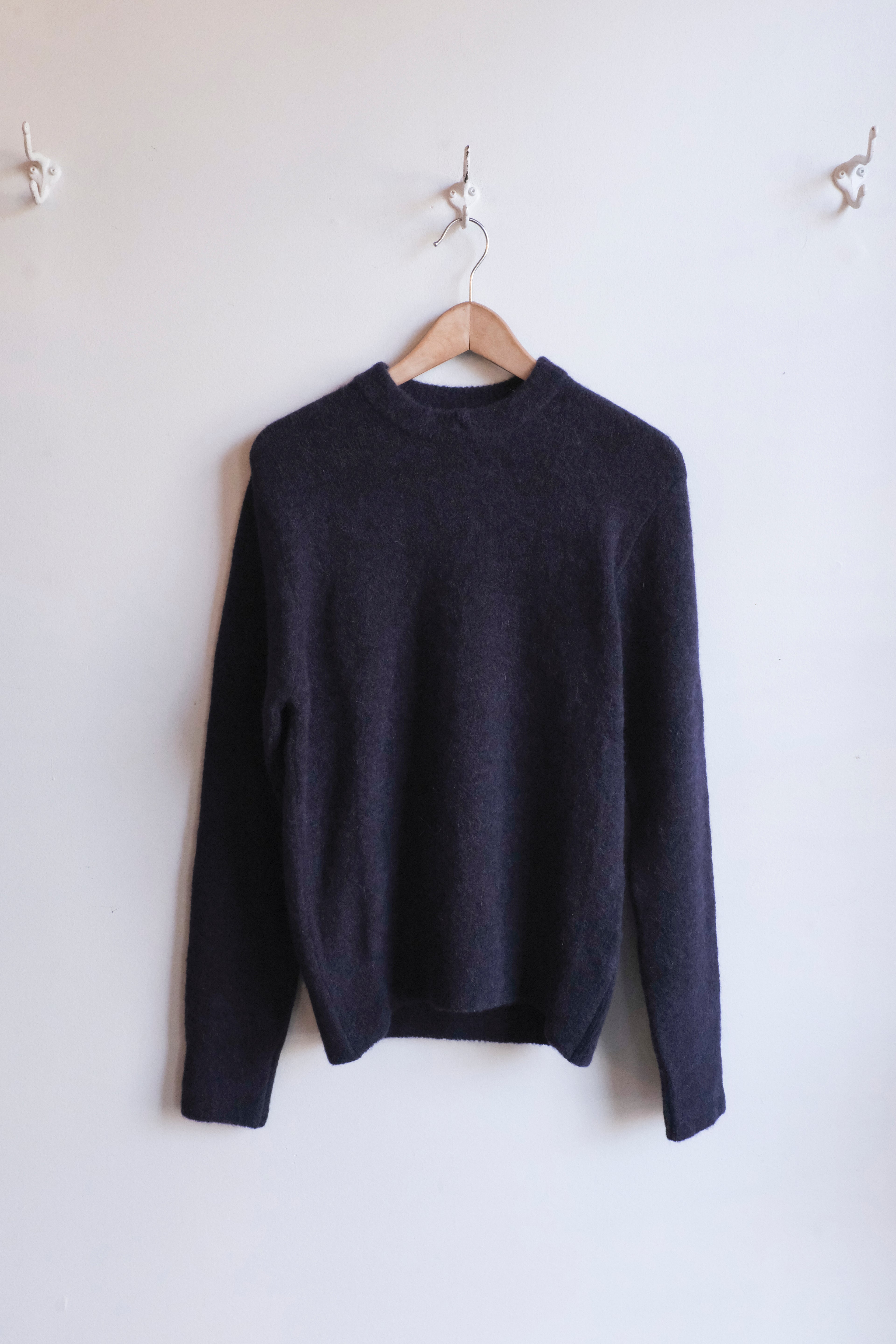 Oliver Spencer - Blenheim Sweater - Purple (Brady)- flat front
