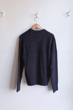 Oliver Spencer - Blenheim Sweater - Purple (Brady) - flat back