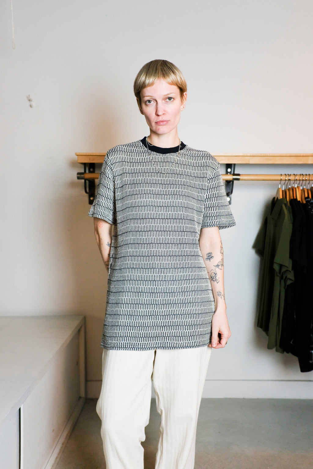 Oliver Spencer - Box T-Shirt - Cream (Starling) - Front
