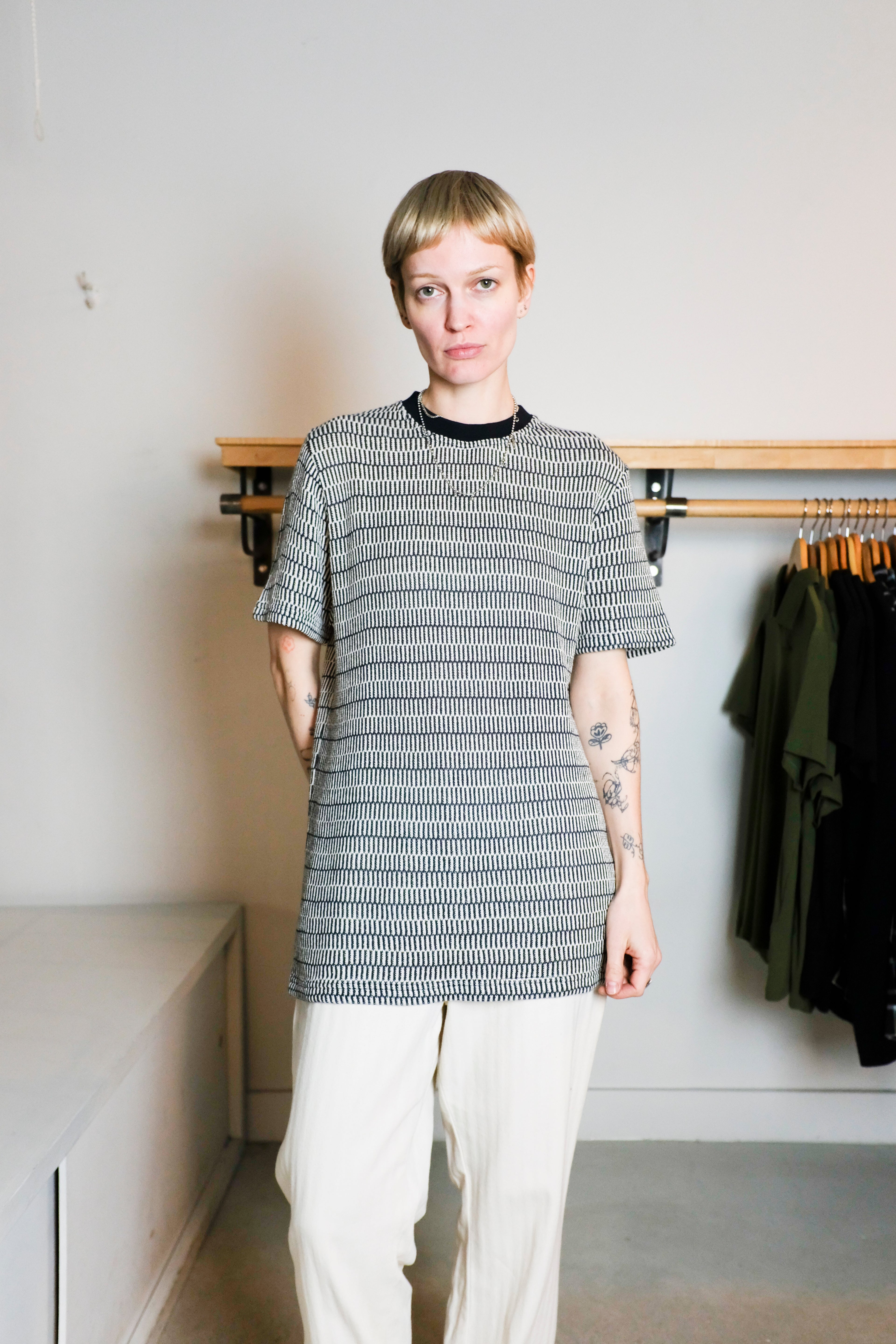 Oliver Spencer - Box T-Shirt - Cream (Starling) - Front
