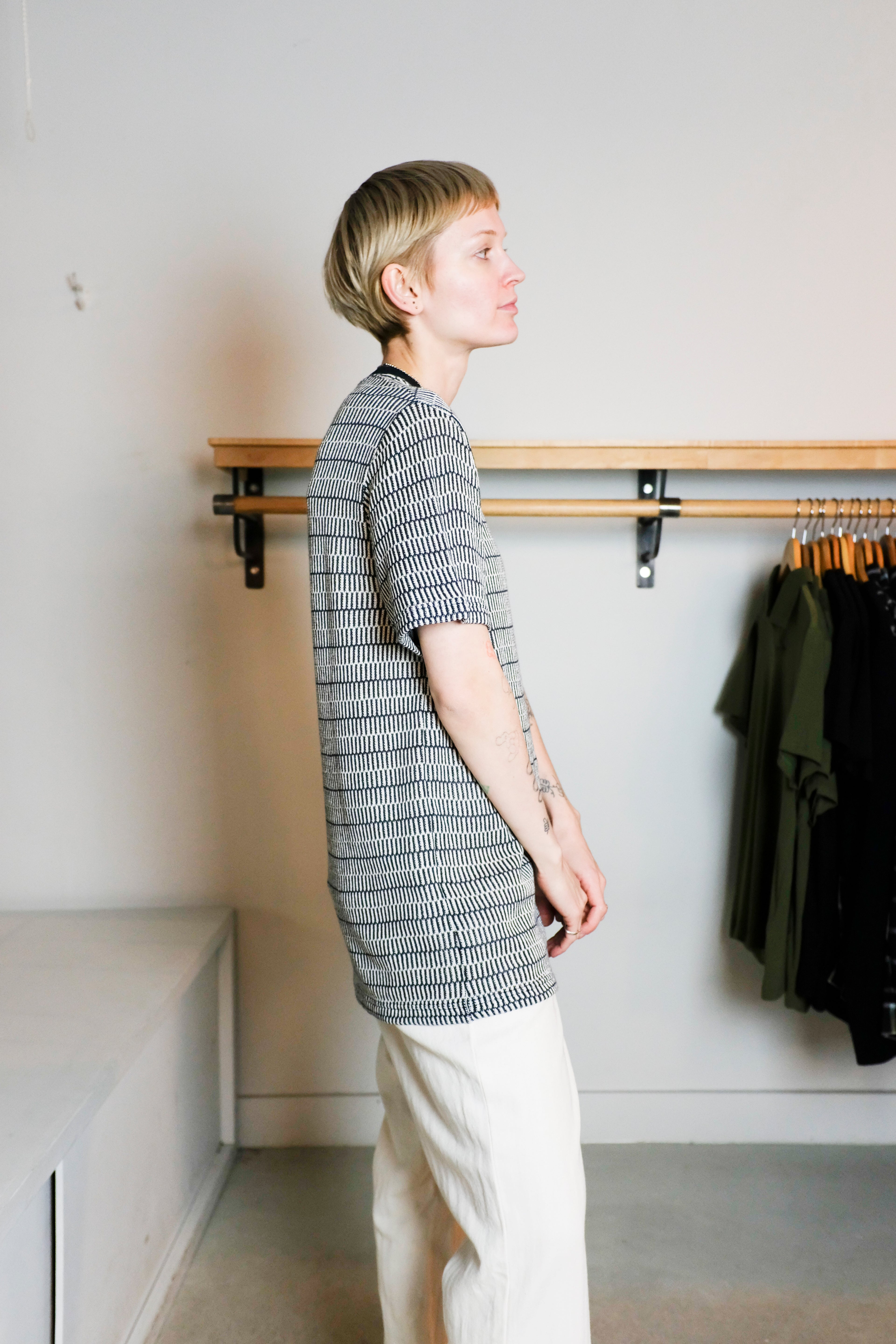 Oliver Spencer - Box T-Shirt - Cream (Starling) - Side