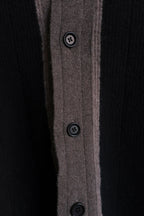 Oliver Spencer - Britten Knitted Cardigan - Black (Colvin) - flat detail