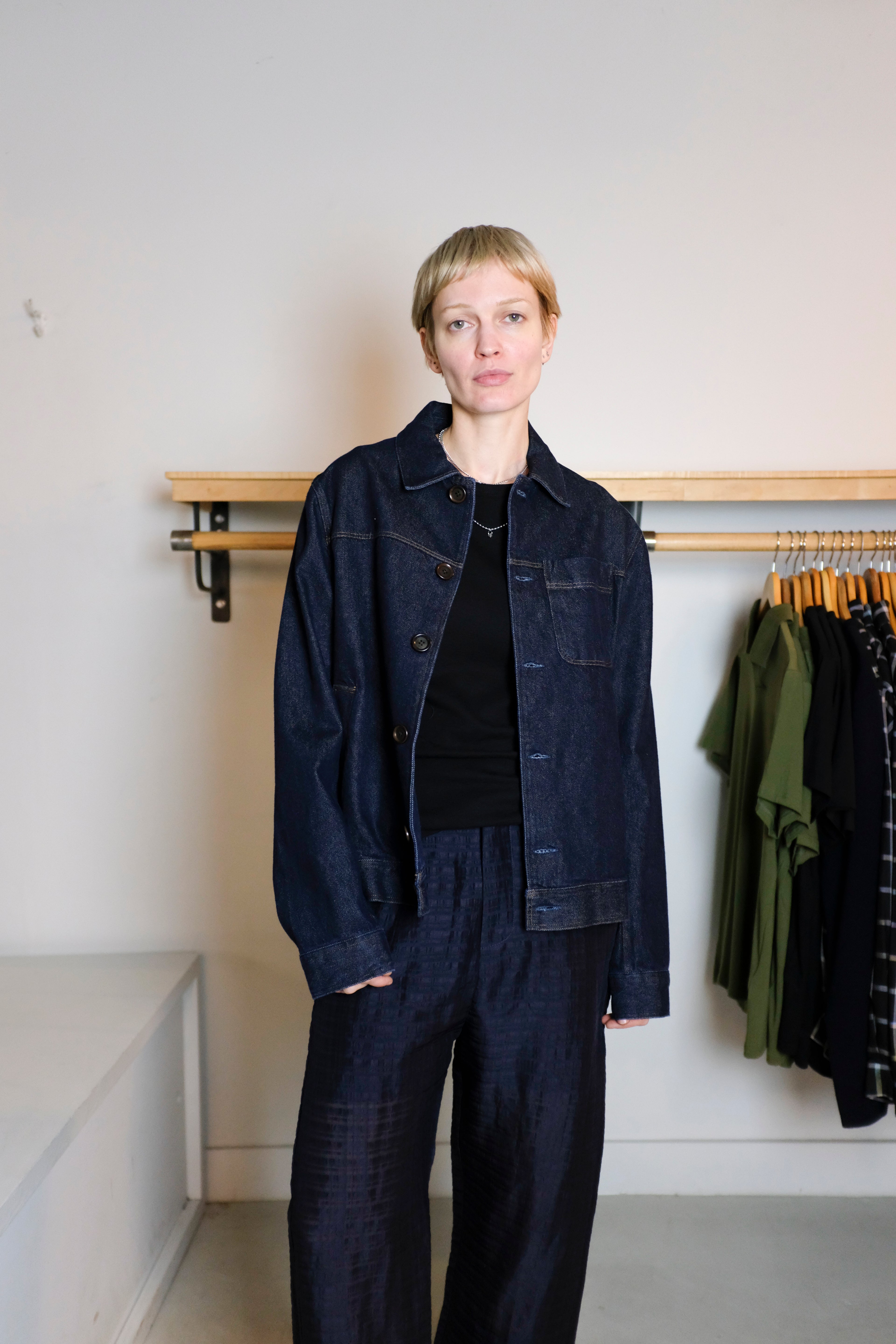 Oliver Spencer - Buffalo Jacket - Denim (Westall) - Front
