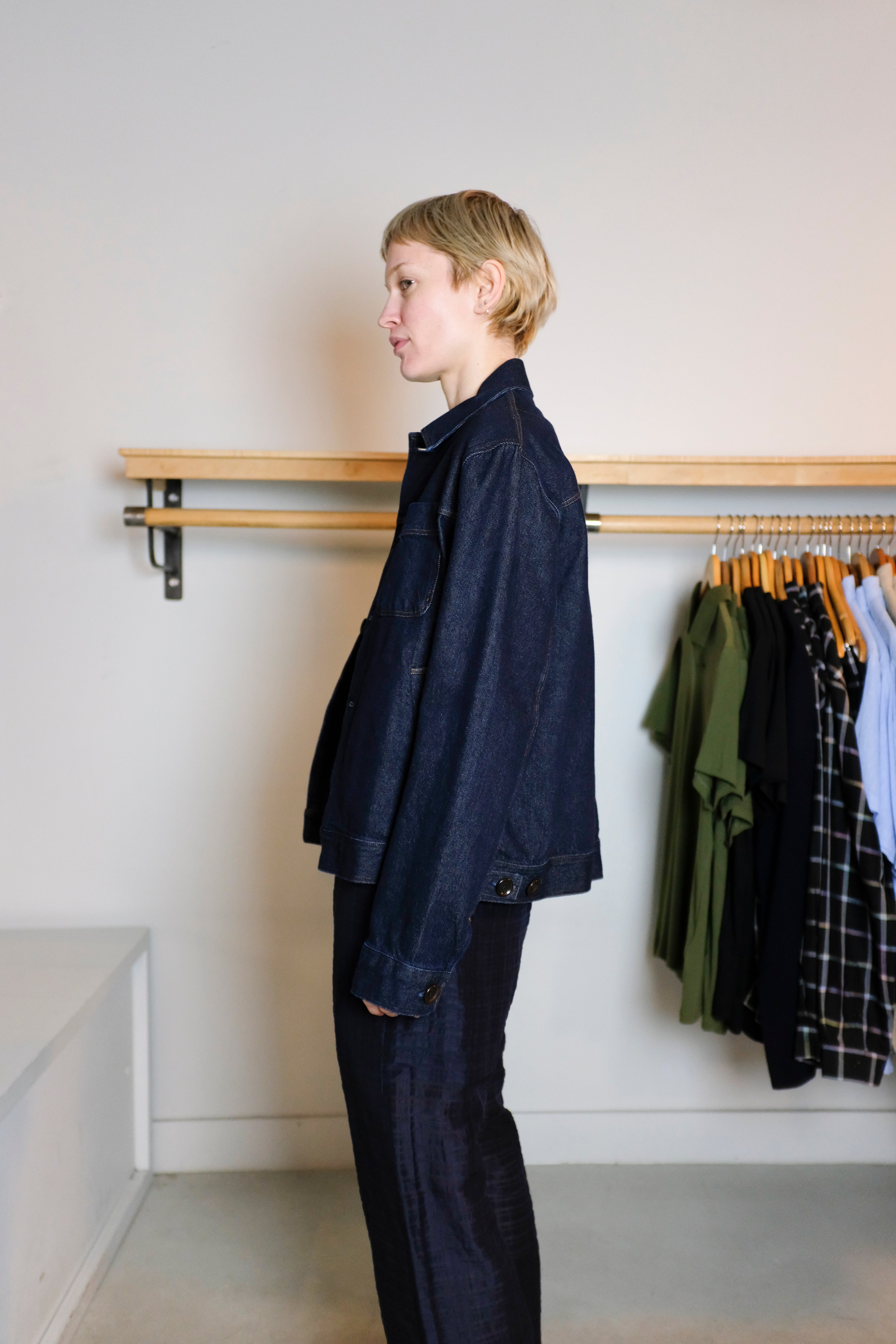 Oliver Spencer - Buffalo Jacket - Denim (Westall) - Side