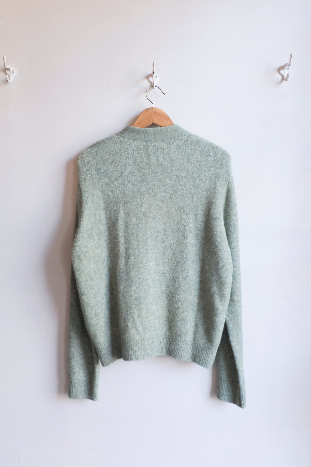 Oliver Spencer - Caradale Cardigan - Green (Brady) - flat back