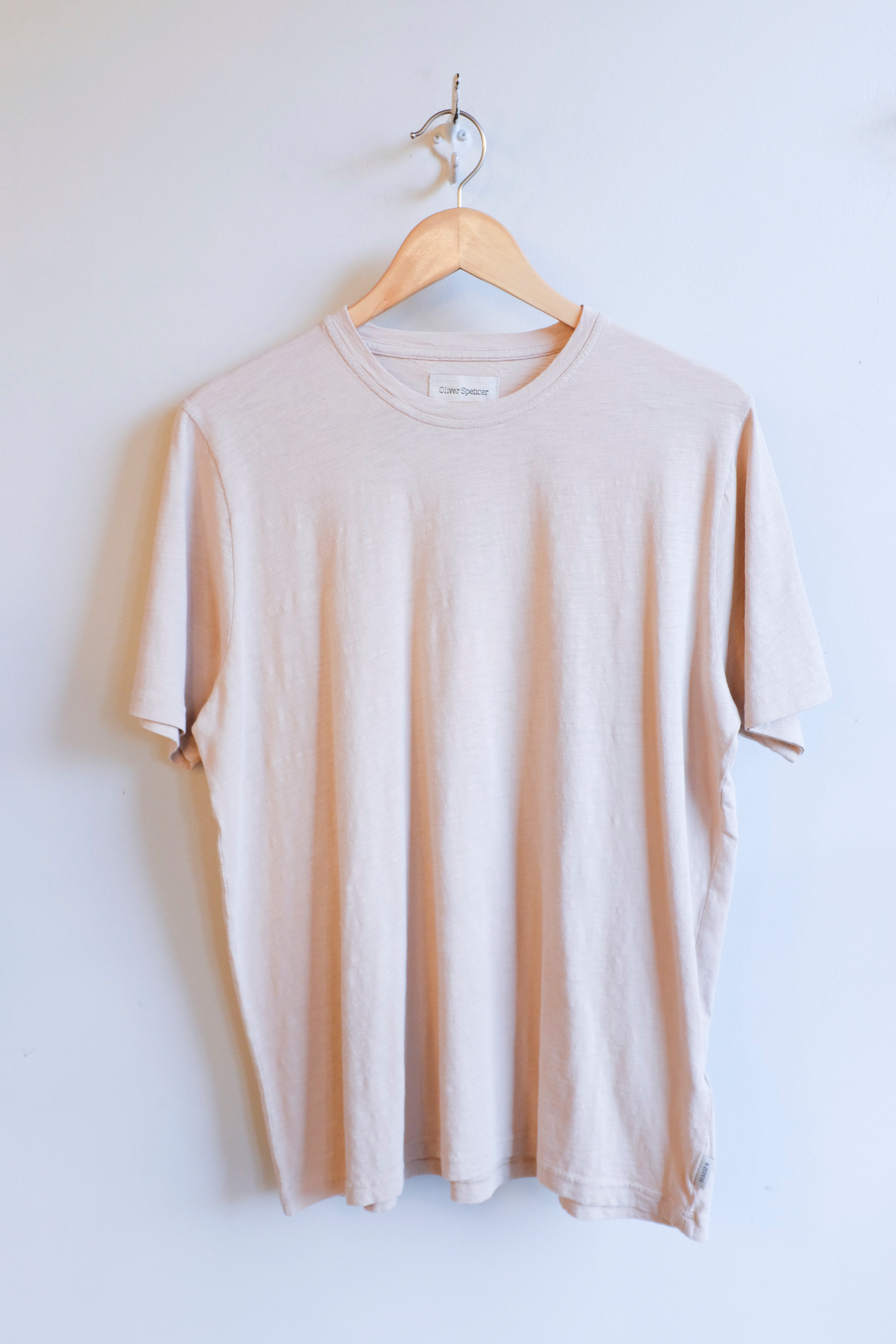 Oliver Spencer - Conduit T-Shirt - Pink (Hawley) - flat front