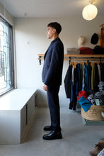 Load image into Gallery viewer, Oliver Spencer - Fishtail Trousers - Navy (Stockbridge) - side
