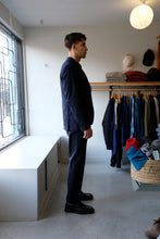 Load image into Gallery viewer, Oliver Spencer - Fishtail Trousers - Navy (Stockbridge) - side
