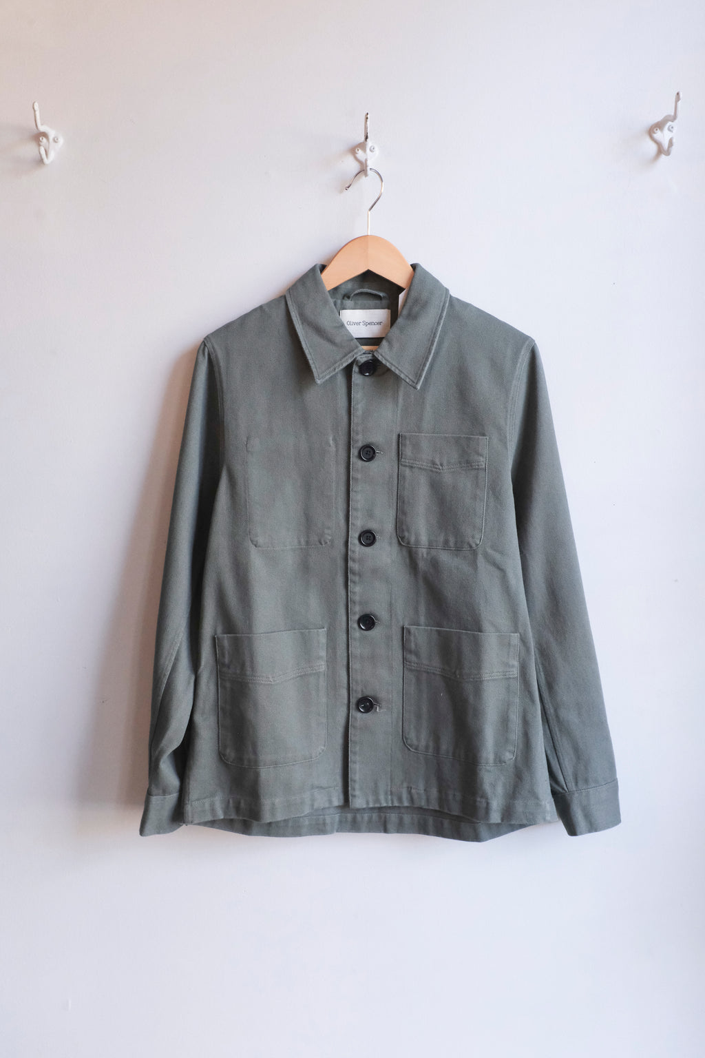 Oliver Spencer - Kennard Jacket - Green (Hester)- flat front