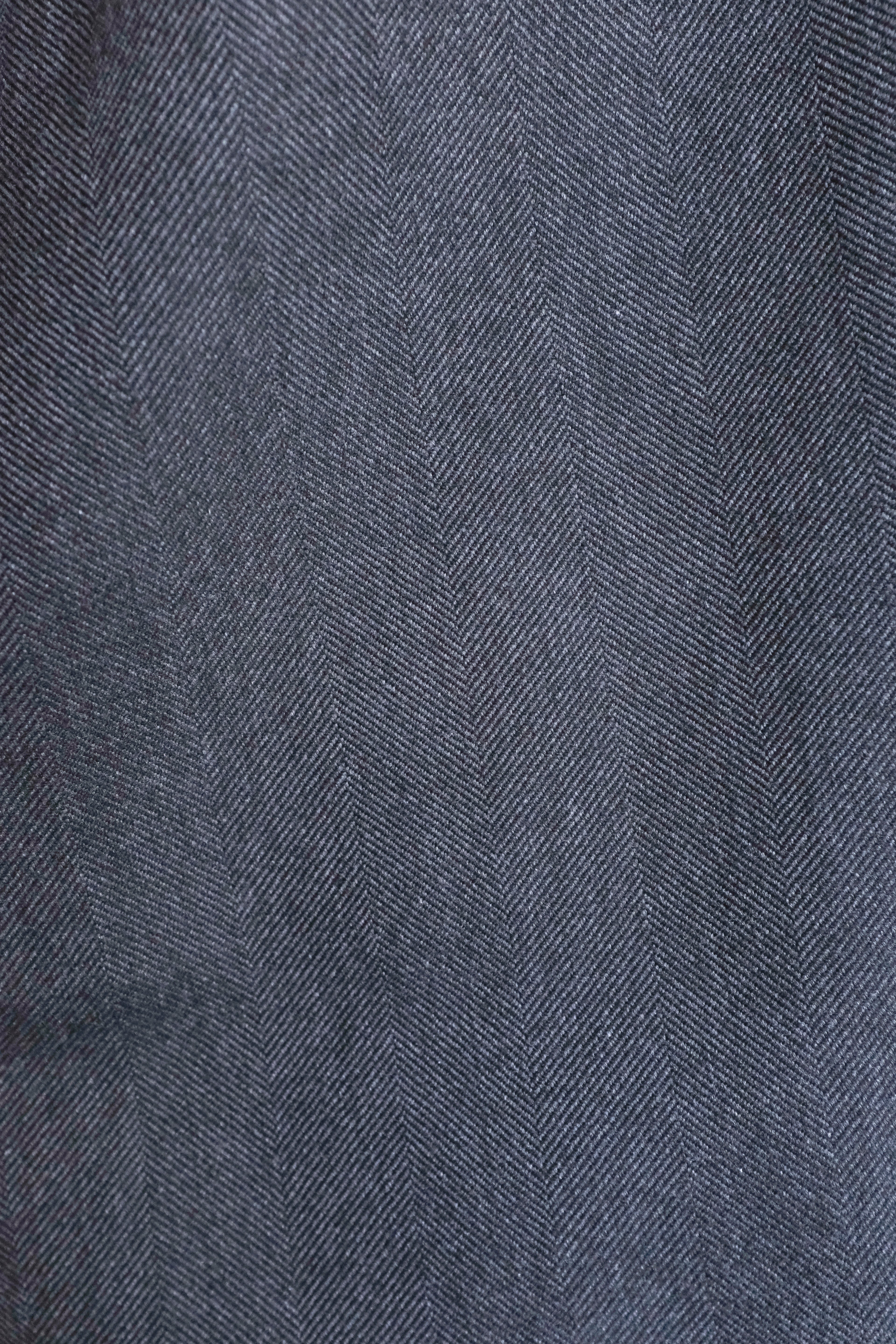 Oliver Spencer - Morton Pleated Trousers - Charcoal (Westerman) - flat detail