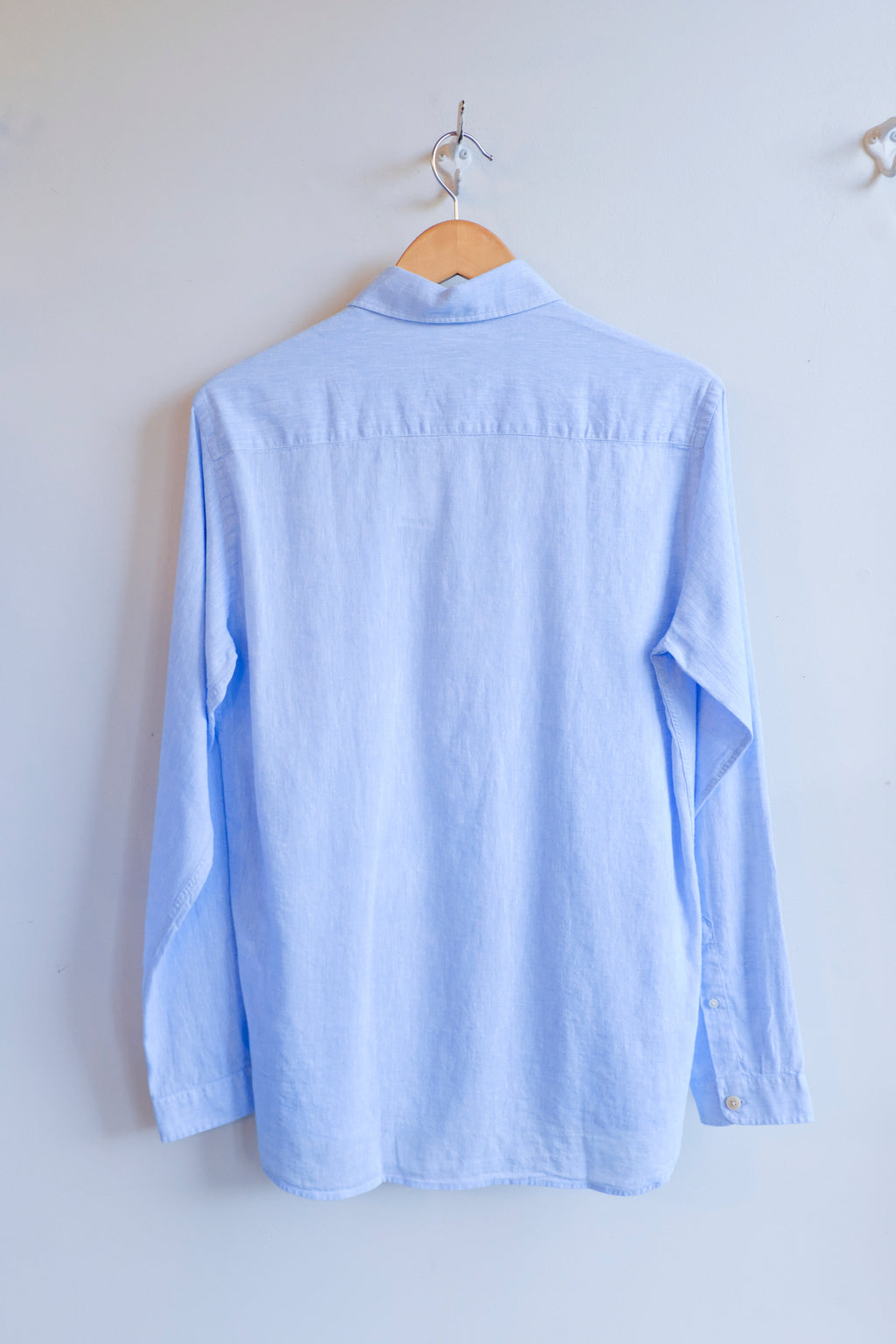 Oliver Spencer - New York Special Shirt - Blue (Perkins) - flat back