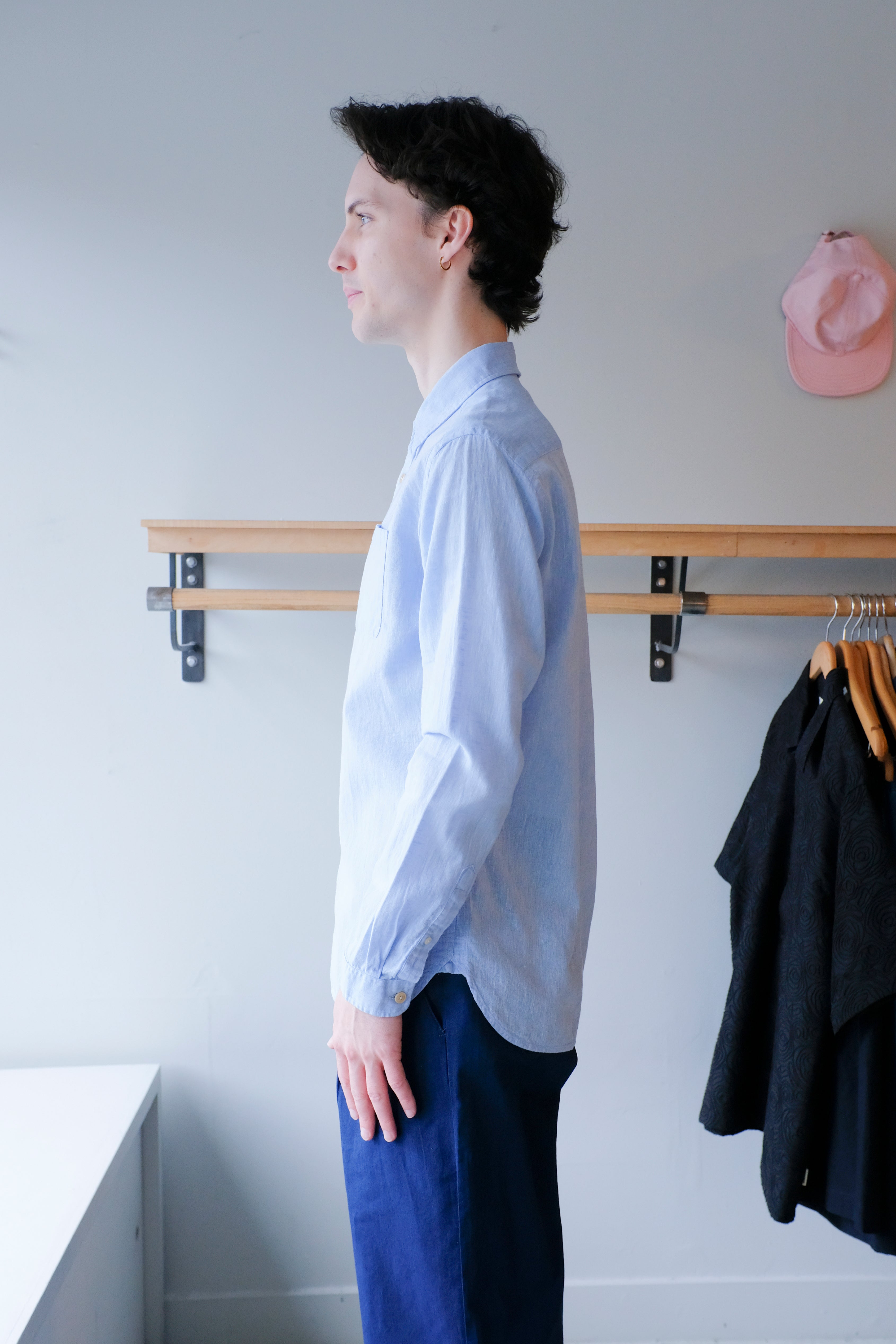 Oliver Spencer - New York Special Shirt - Blue (Perkins) - side
