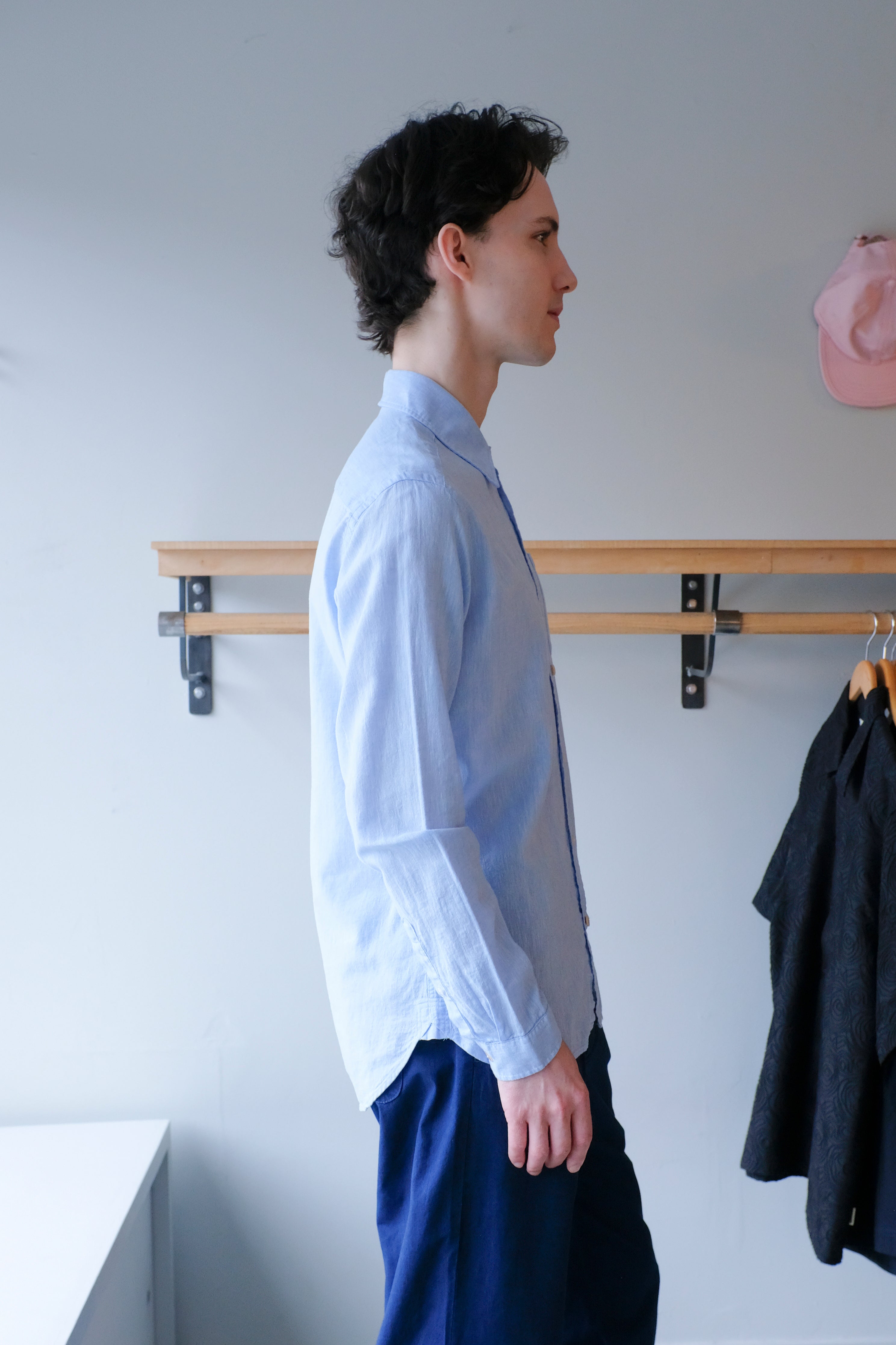 Oliver Spencer - New York Special Shirt - Blue (Perkins) - side