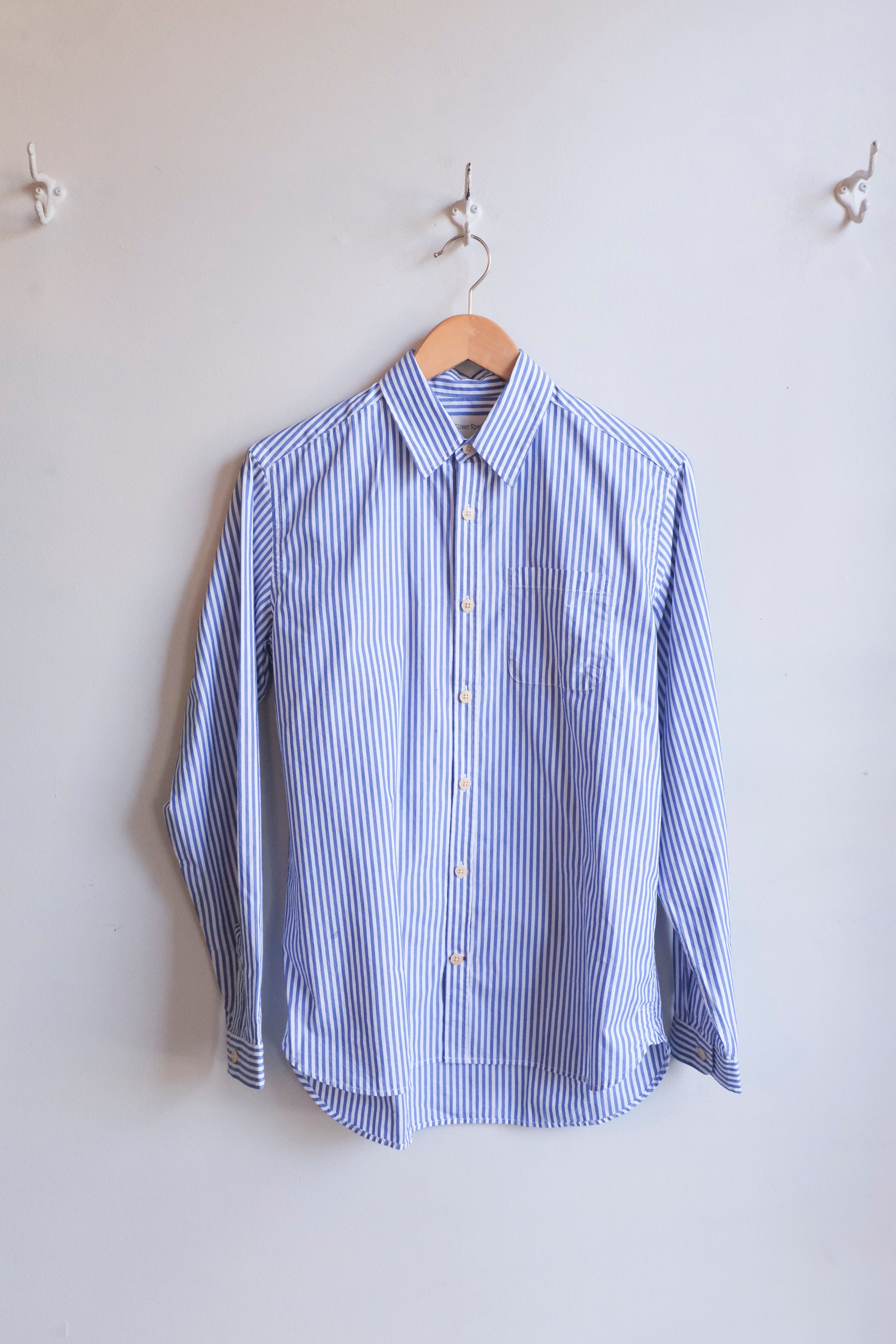 Oliver Spencer - New York Special Shirt - Blue (Terrence) - flat front