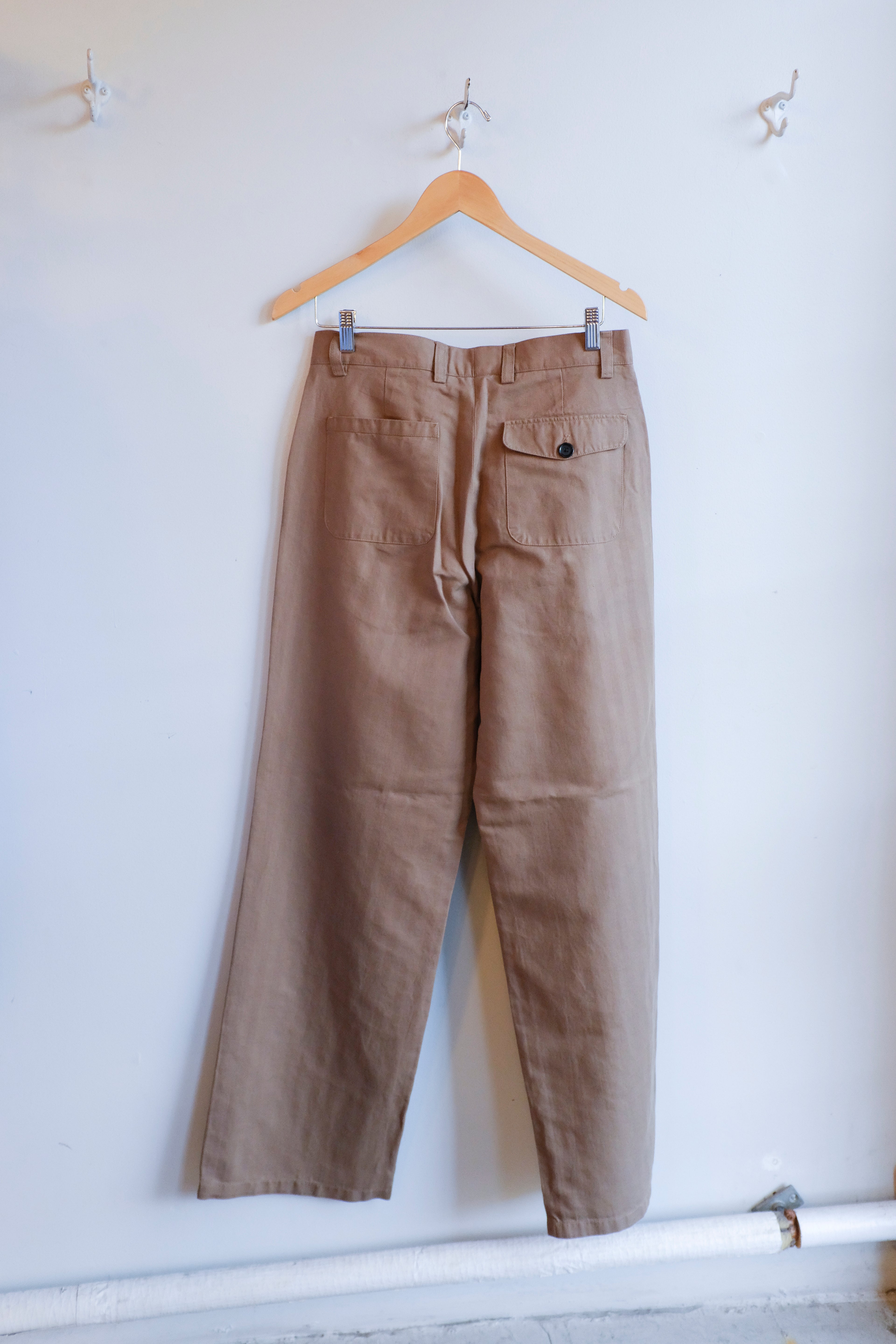 Oliver Spencer - Orsman Trousers - Beige (Sadler) - flat back