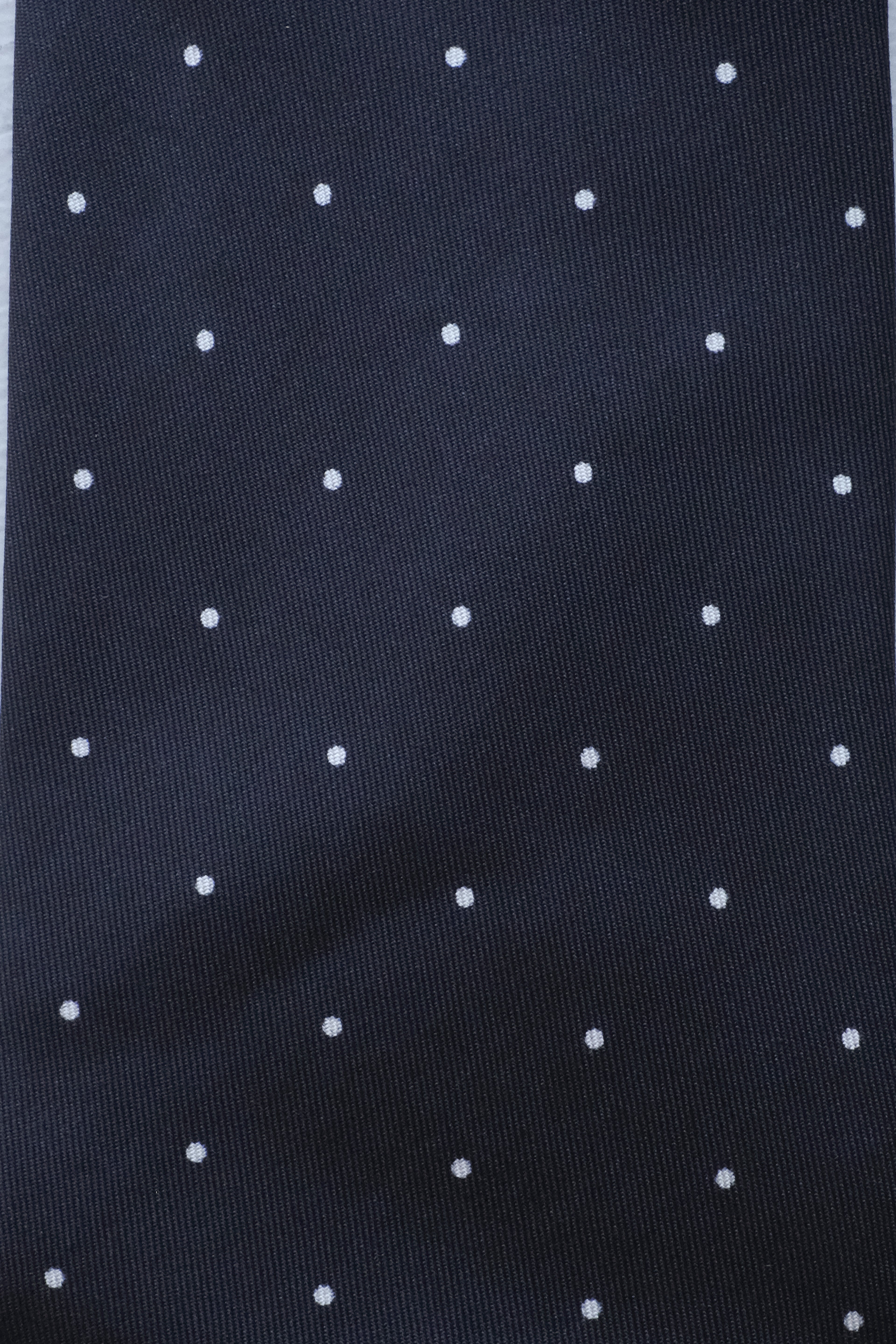 Oliver Spencer - Spot Silk Tie - navy spot