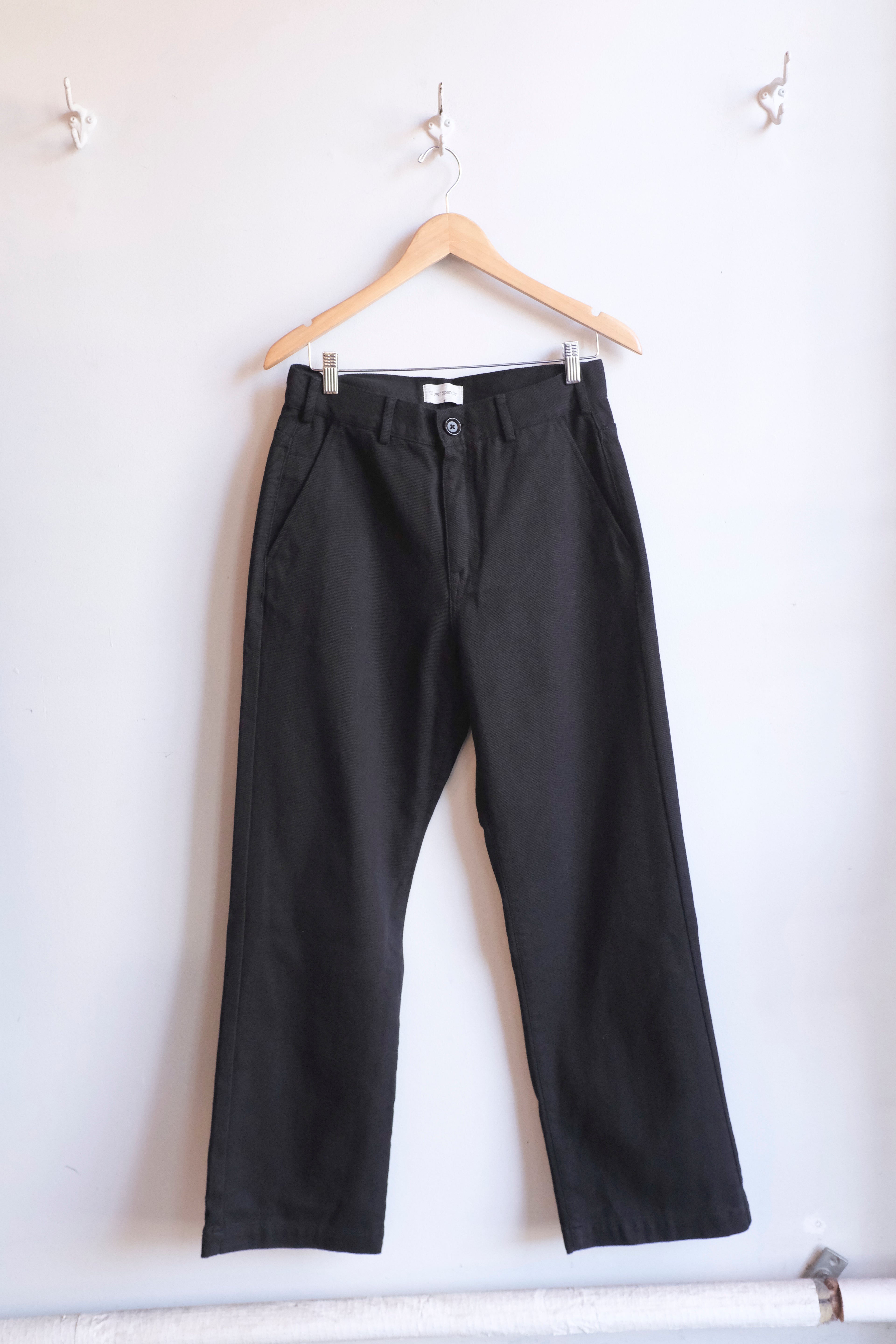 Oliver Spencer - Utility Trousers - Black (Hester)- flat front