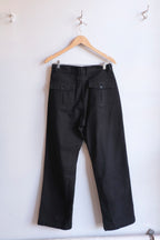 Oliver Spencer -Utility Trousers - Black (Hester)- flat back