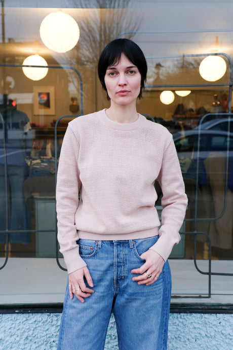 Oliver Spencer - Blenheim Sweater - Pink - front