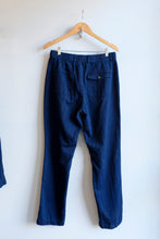 Load image into Gallery viewer, Oliver Spencer - Drawstring Trousers - Indigo Blue (Faye) - flat back
