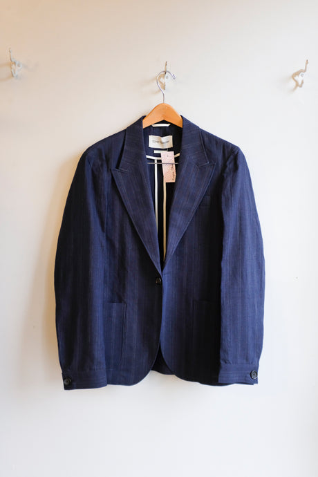 Oliver Spencer - Laurel Jacket - Blue (Evans) - flat front