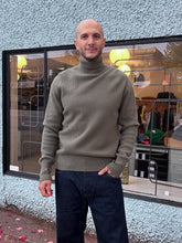 Load image into Gallery viewer, Oliver Spencer - Talbot Roll Neck Sweater - Sage Green (Hartwell) - front
