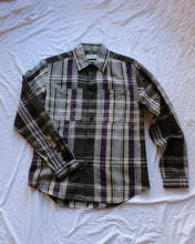 Load image into Gallery viewer, Oliver Spencer - Treviscoe Shirt - Aubergine (Westwick) - flat front
