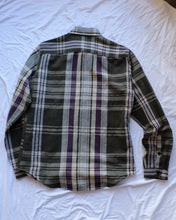 Load image into Gallery viewer, Oliver Spencer - Treviscoe Shirt - Aubergine (Westwick) - flat back
