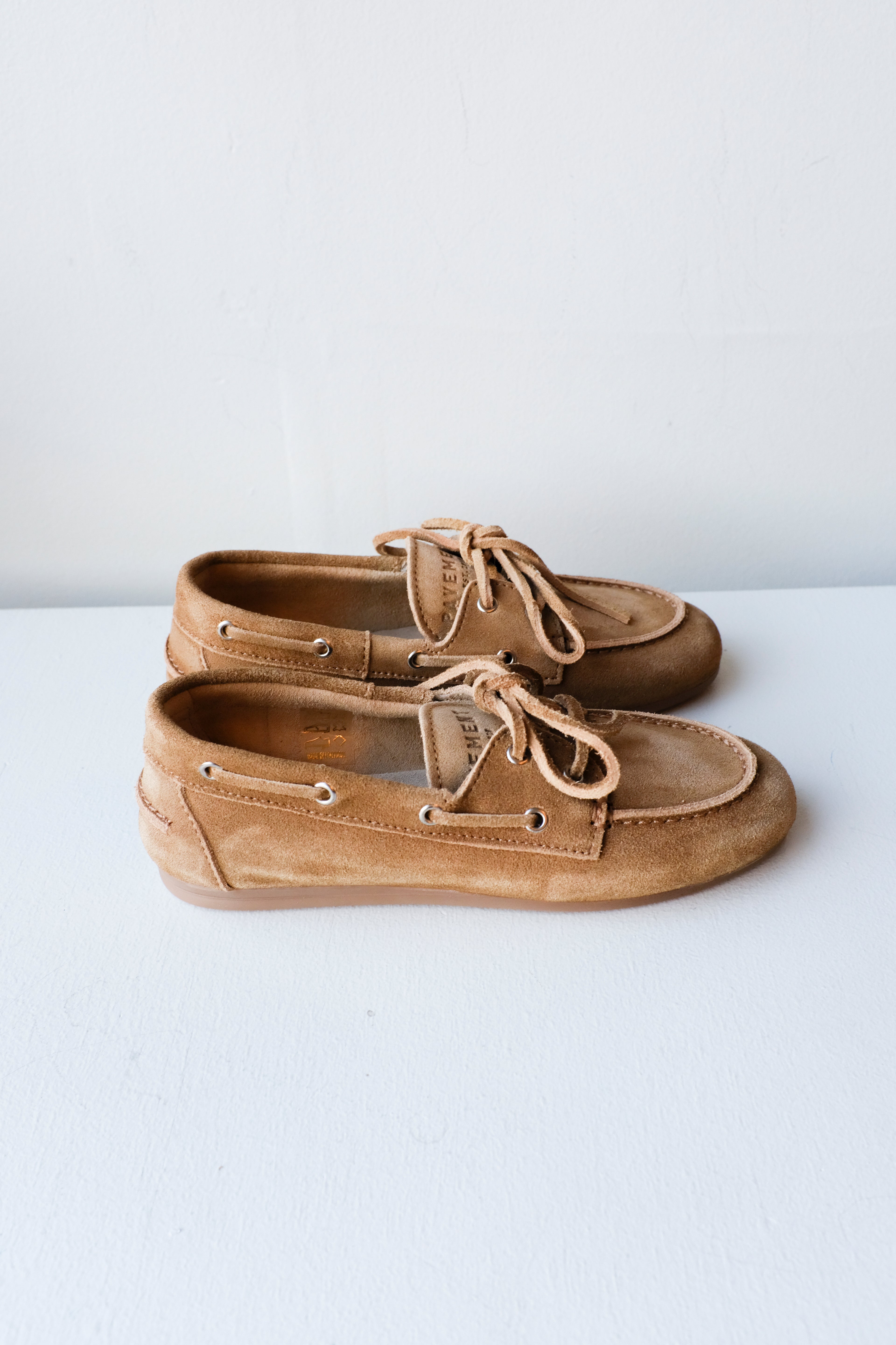 Pavement - Marin Boat Loafer - Taupe Suede -side