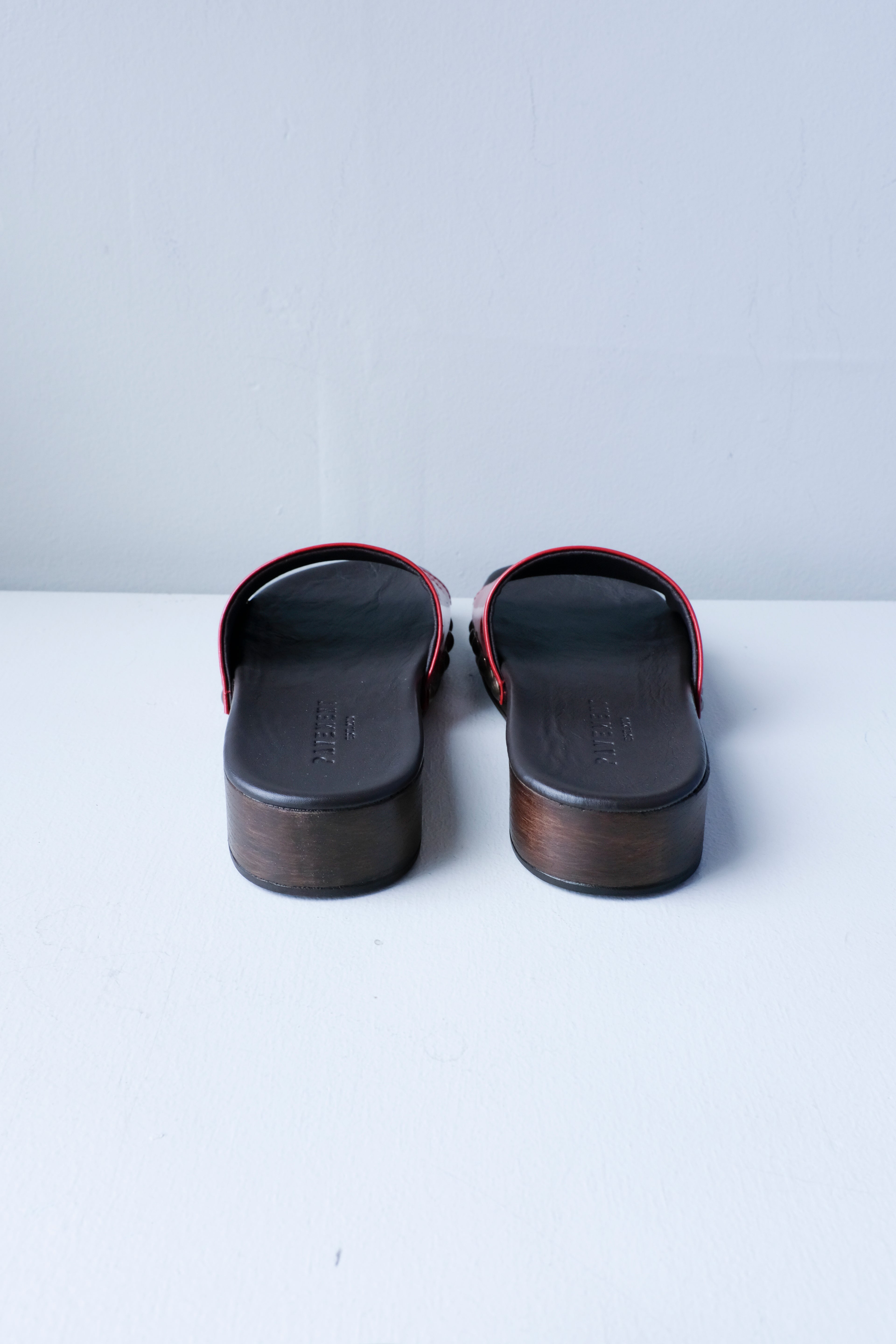 Pavement - Nina Clog Sandal - Red Patent -back
