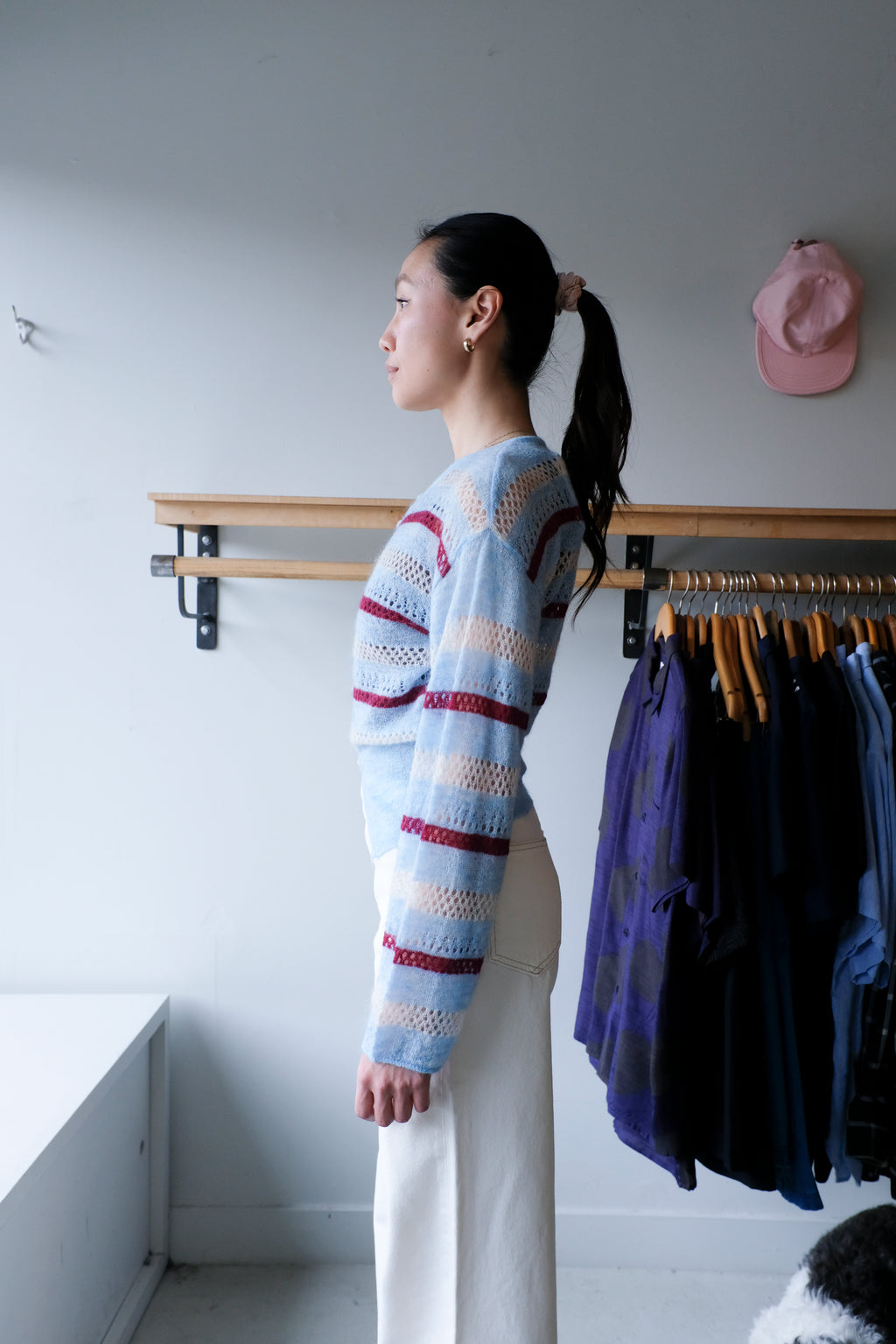Sahera Cardigan - Blue Multi Stripes