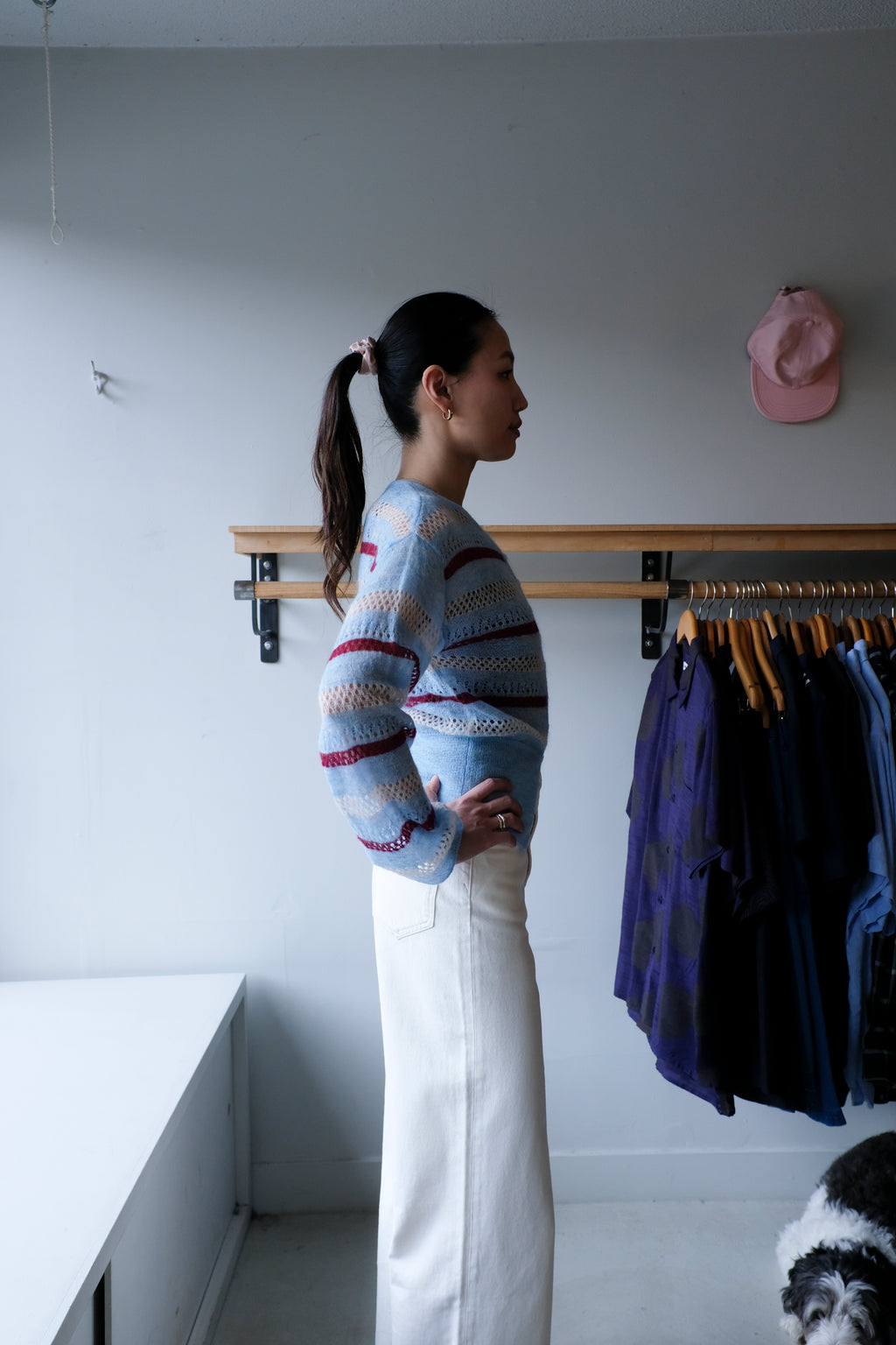 Sahera Cardigan - Blue Multi Stripes