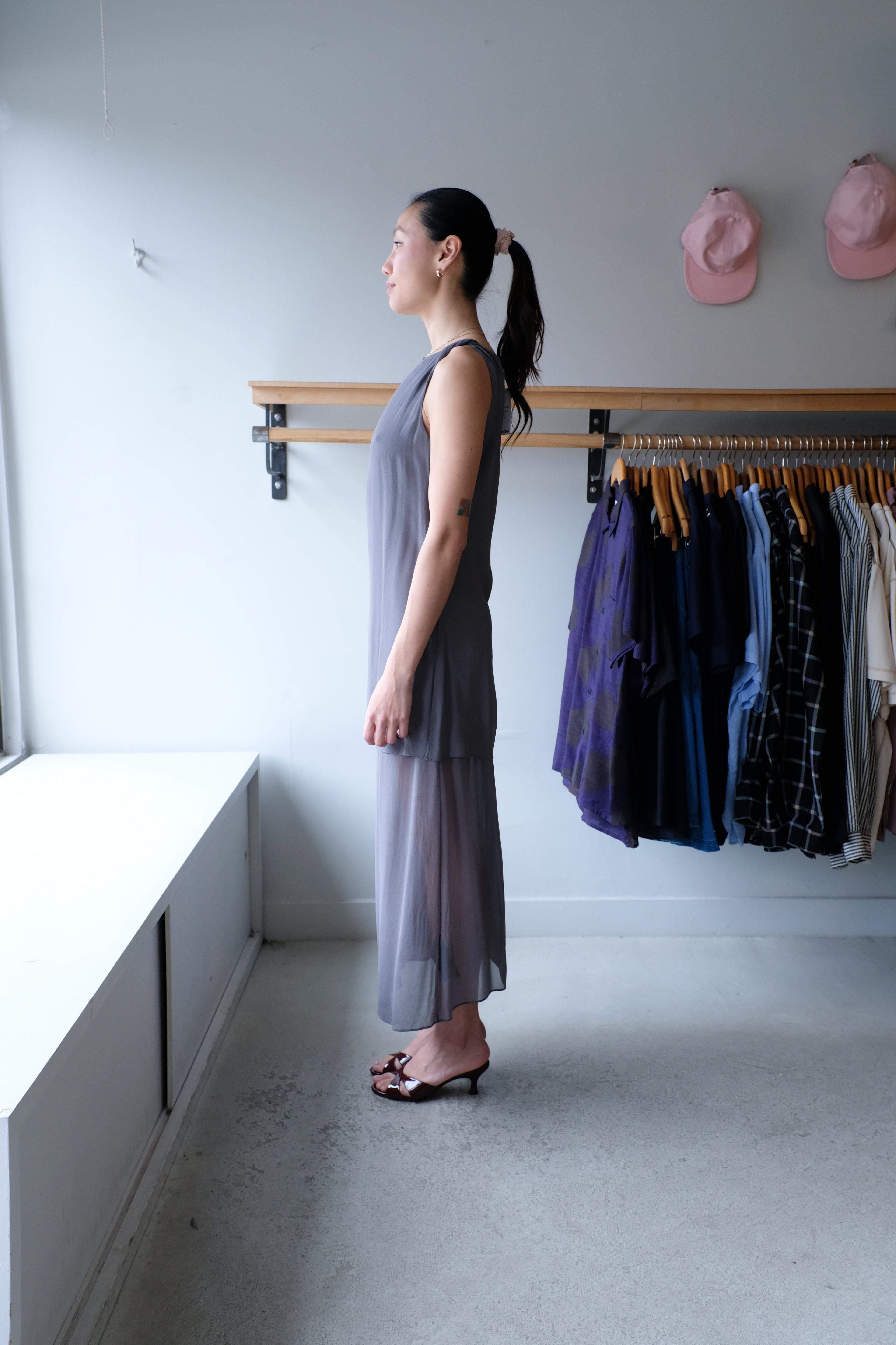 Samika Dress - Gunmetal