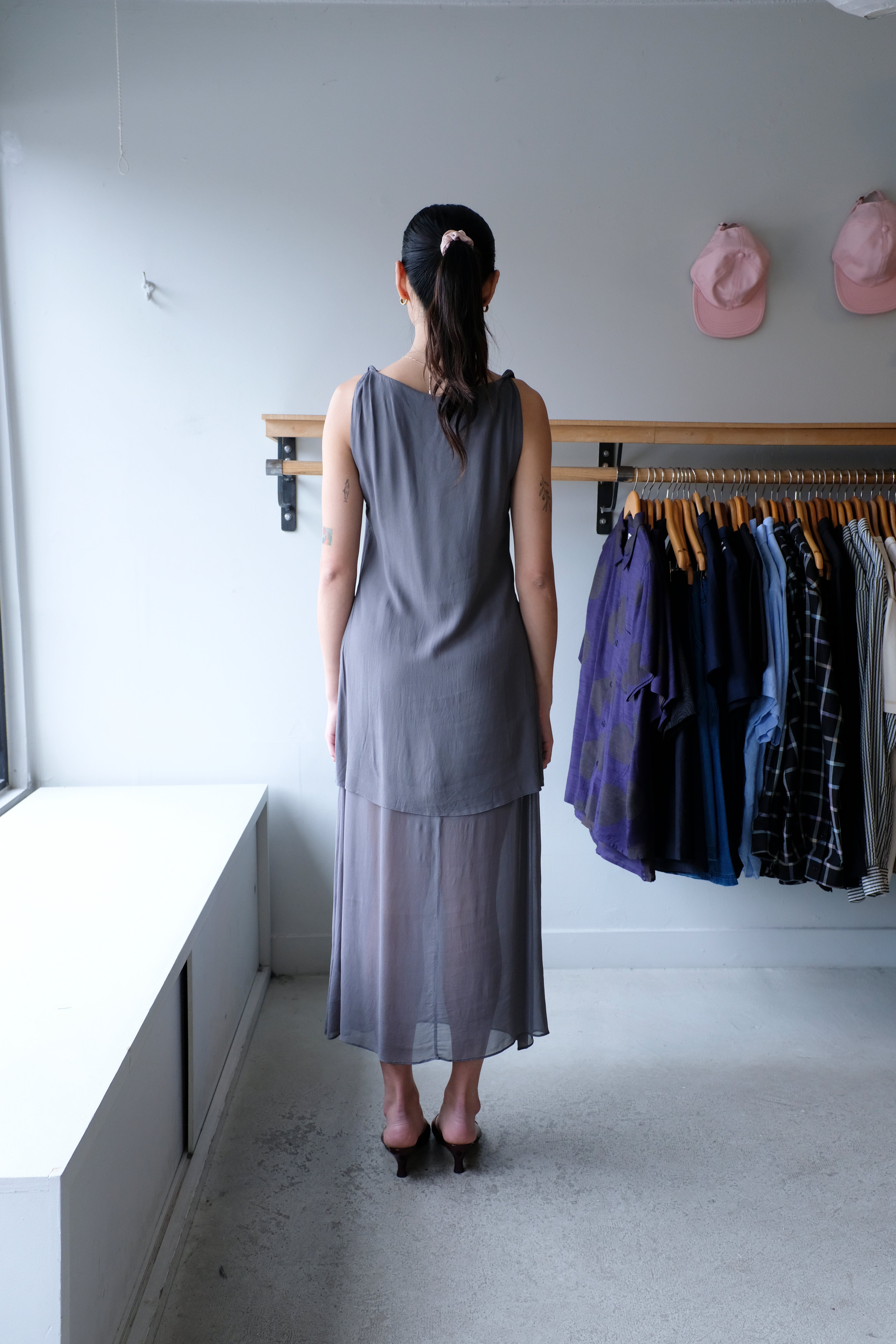 Samika Dress - Gunmetal