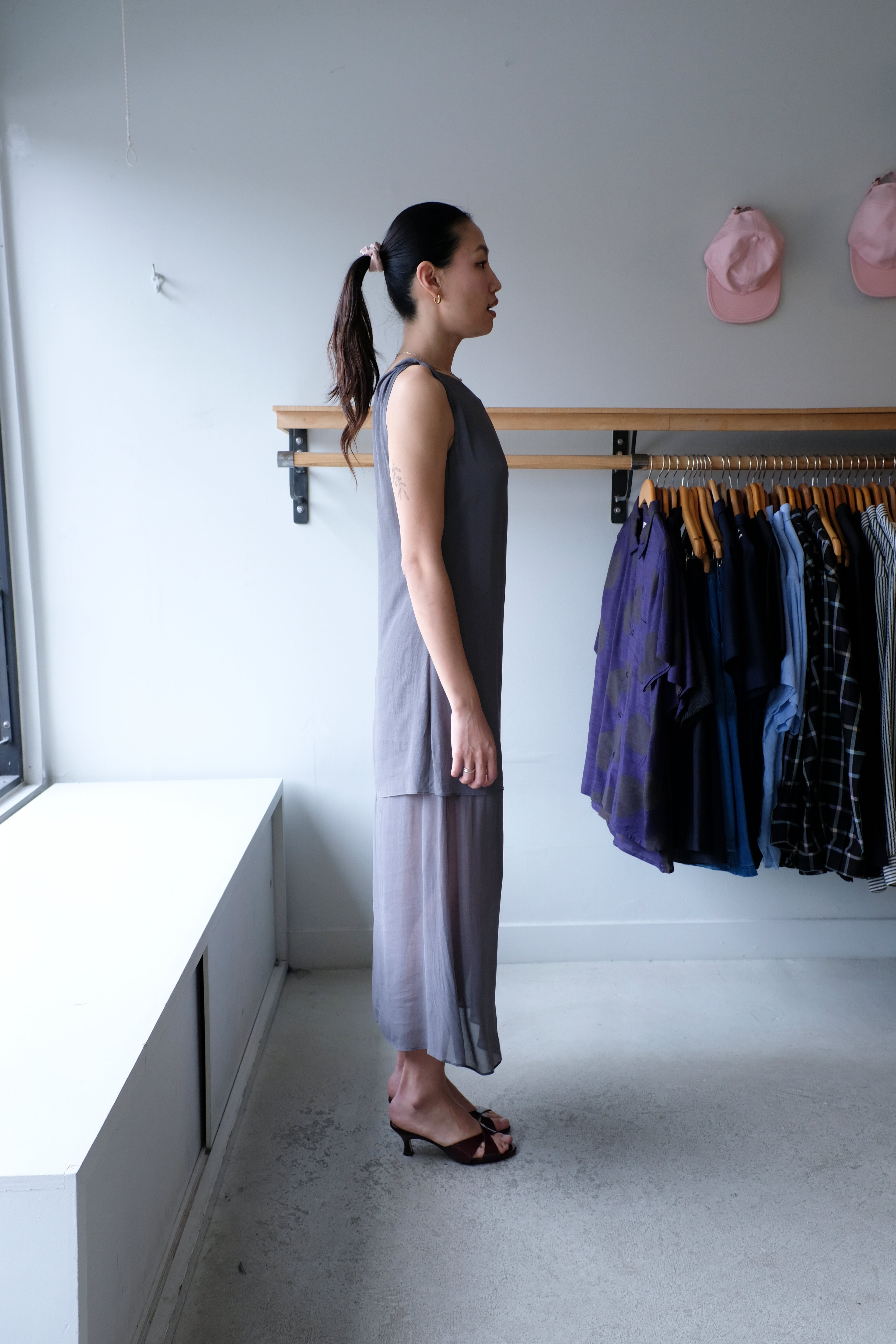 Samika Dress - Gunmetal