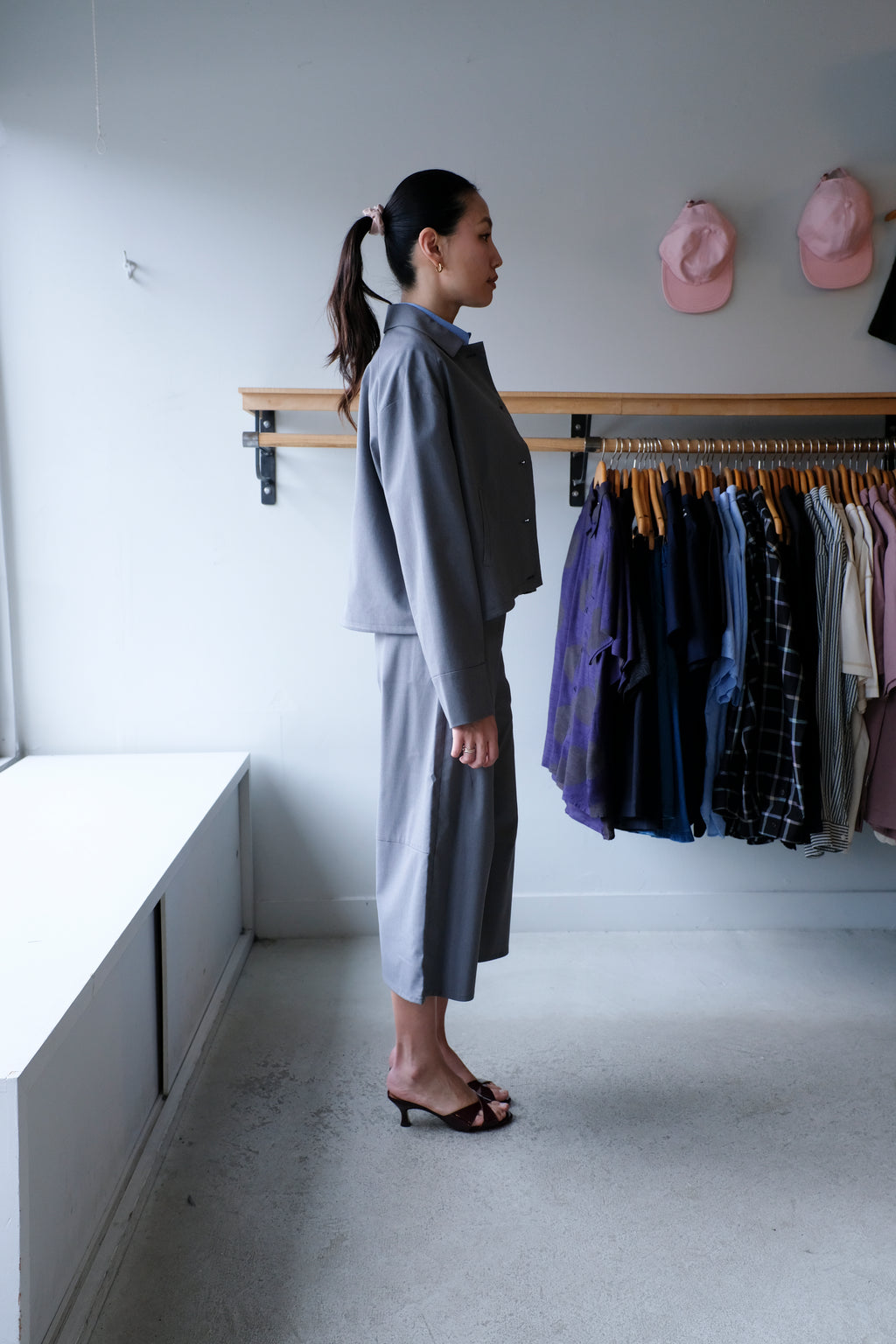 Saroko Shorts - Gunmetal Melange