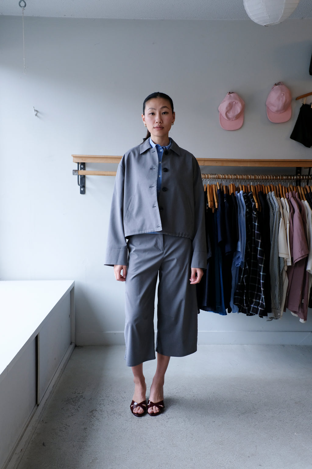Saroko Shorts - Gunmetal Melange