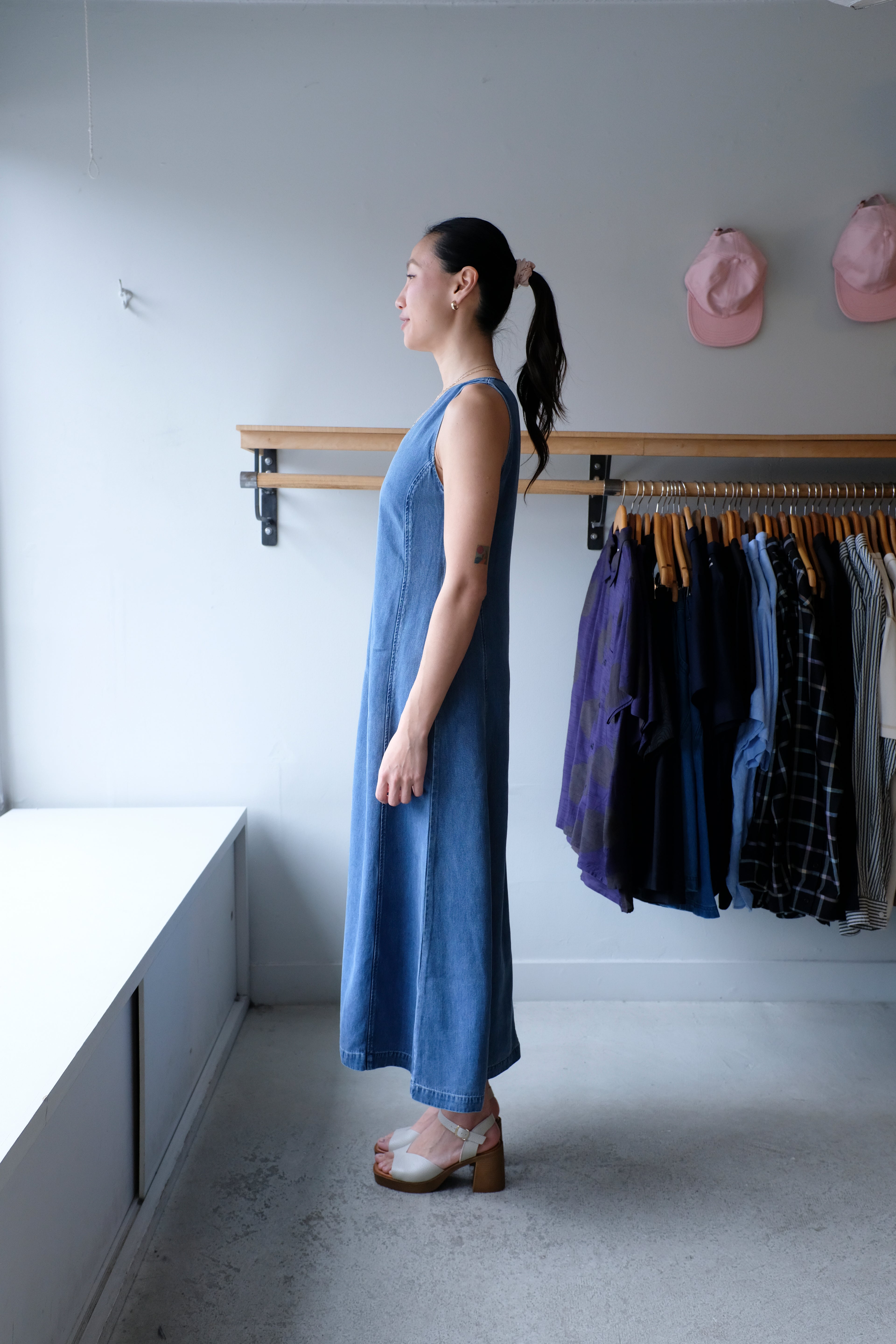 Saskylar Dress - Medium Denim Blue