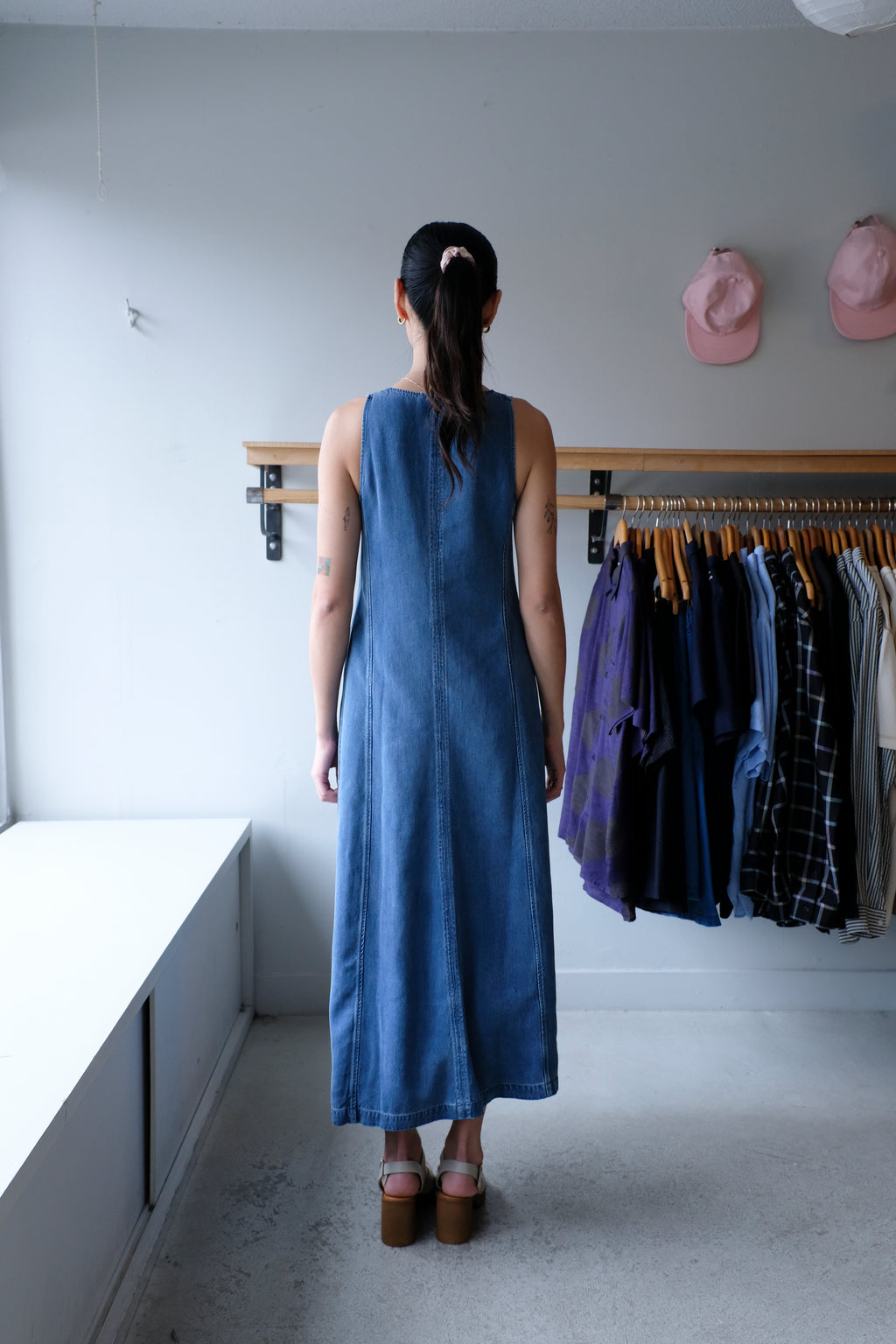 Saskylar Dress - Medium Denim Blue