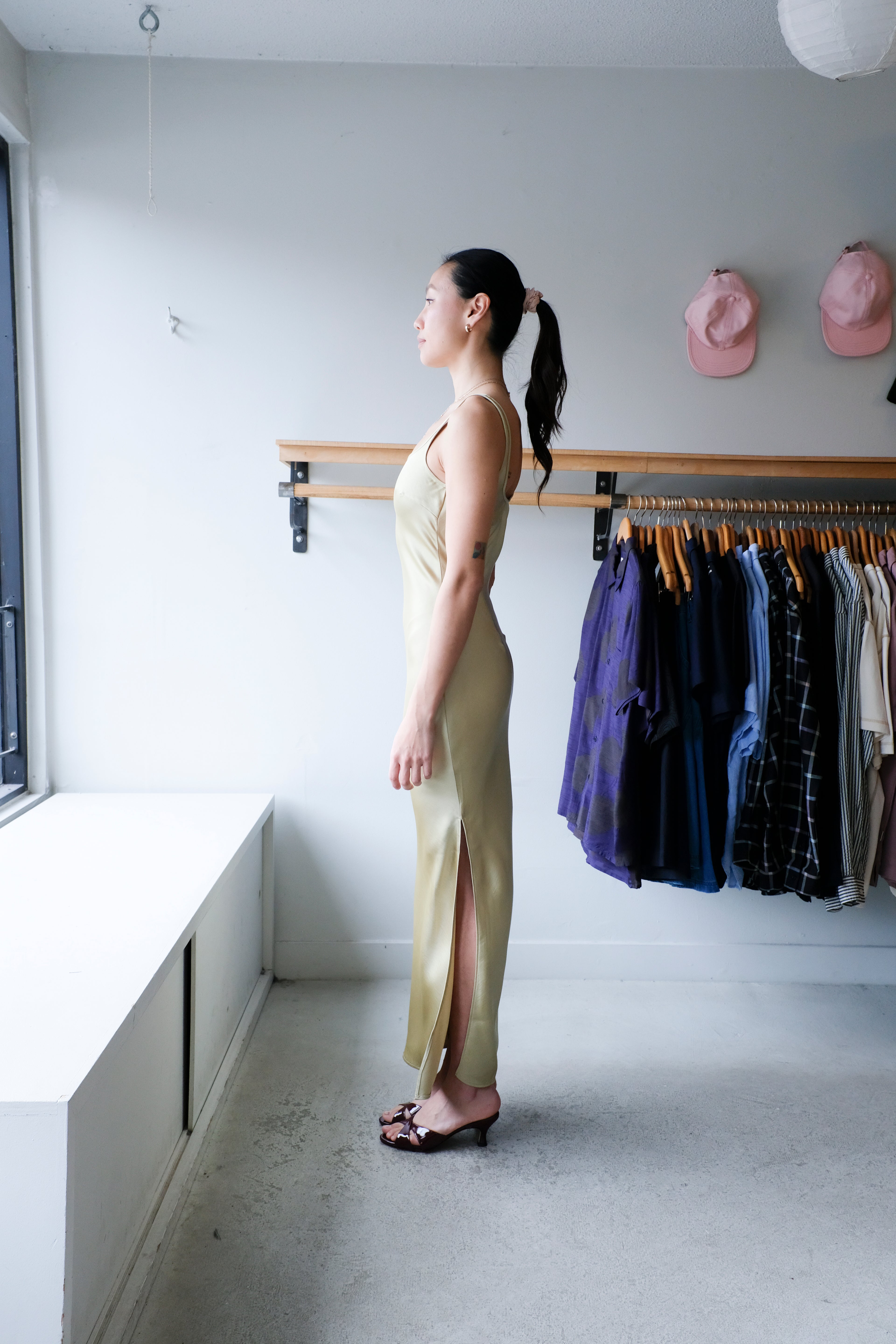 Sunna Dress - Sage Green Eugene Choo Sunna Dress - Sage Green Eugene Choo