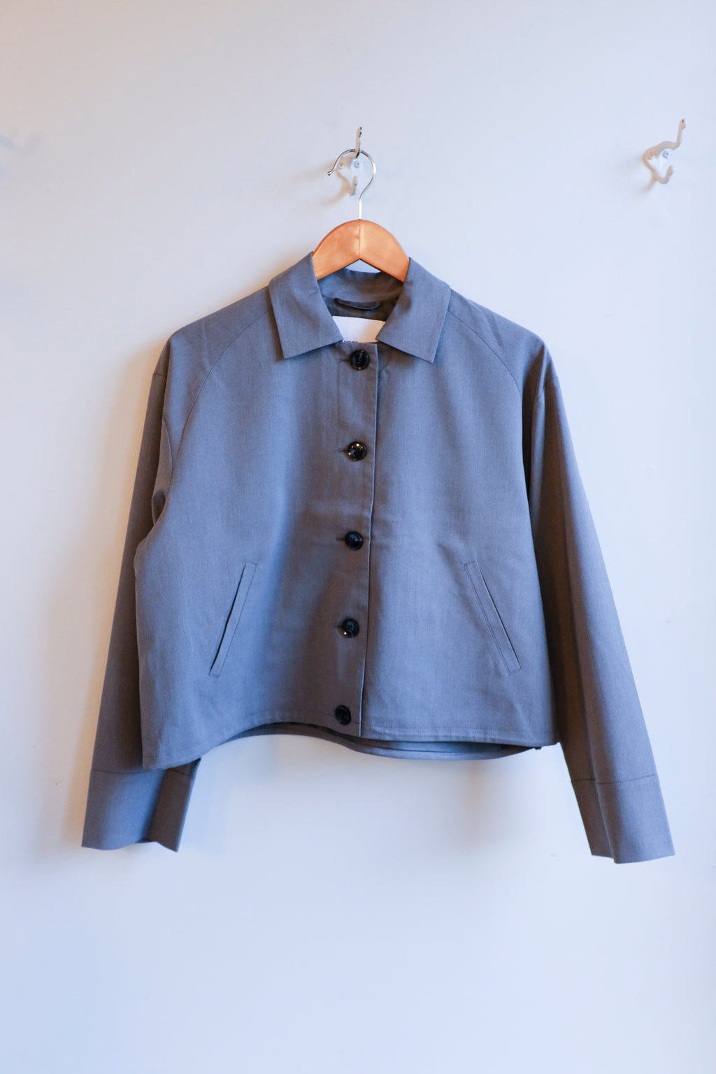 Samsoe Samsoe - Sakelly Jacket - Gunmetal Melange - flat front