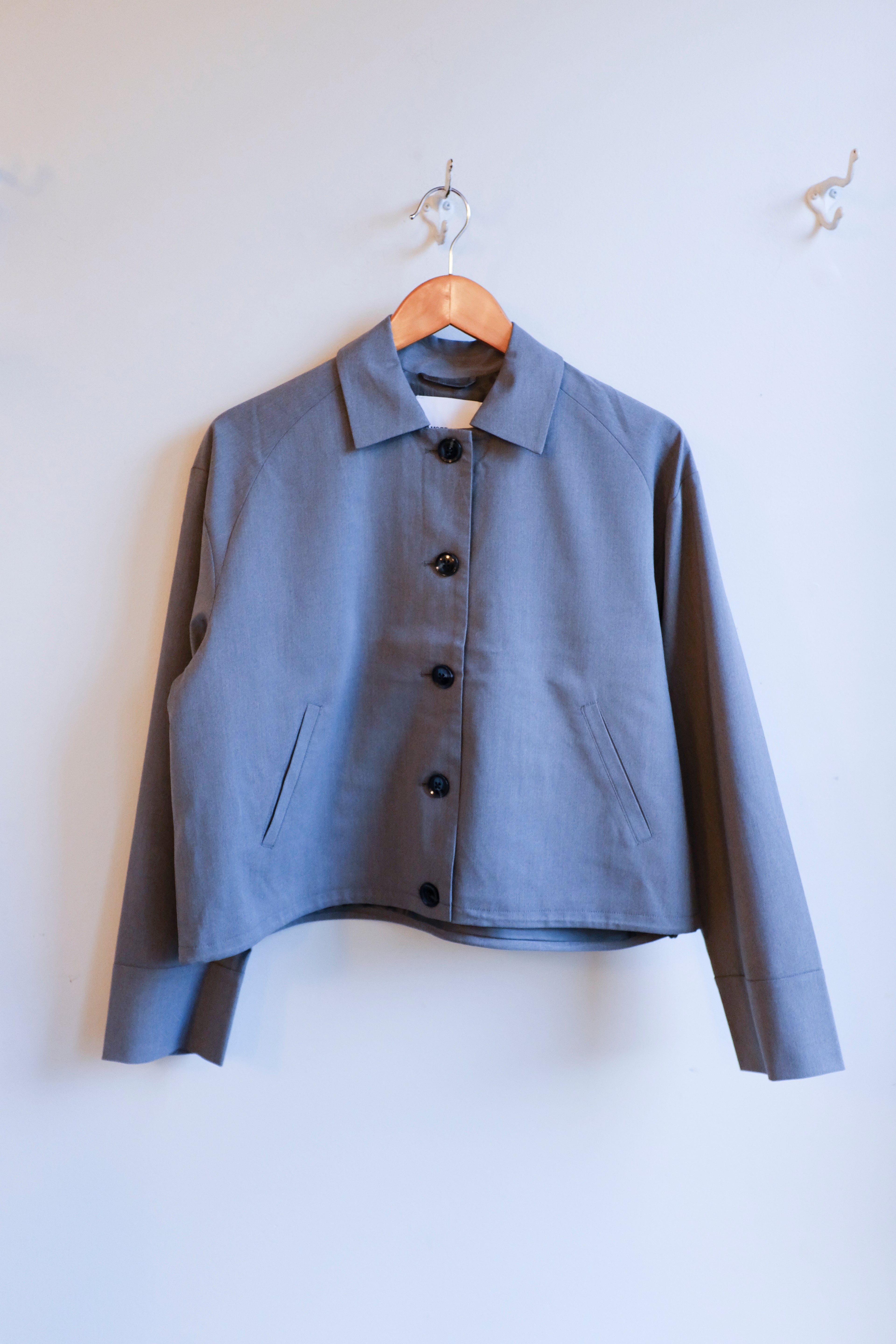 Samsoe Samsoe - Sakelly Jacket - Gunmetal Melange - flat front