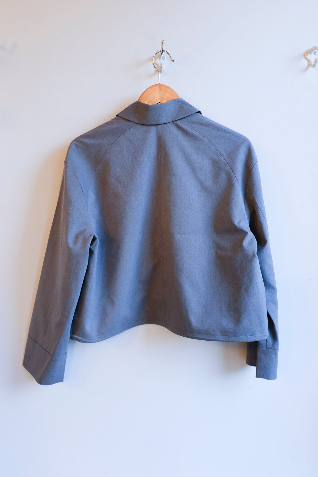 Samsoe Samsoe - Sakelly Jacket - Gunmetal Melange - flat back