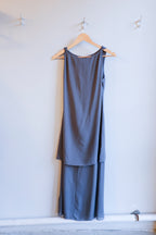 Samsoe Samsoe - Samika Dress - Gunmetal - flat back